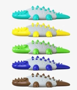 Bijt Speelgoed Voor De Hond Krokodil-Geel