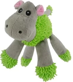 Fuzzle Nijlpaard – Knuffel – Knuffels Hond – Speelgoed Hond – Hondenknuffel – Knuffels Dieren – Speelgoed Voor Hond – Zacht – Met 5 Piepers