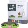 Eat Slow Live Longer Puzzel Circle – Intelligentie Speelgoed Voor Honden – Interactief Hondenspeelgoed – Uitdagende Hondenpuzzel – Gerecyclede Materialen – Te Vullen Met Snacks – 27x27x5 Cm – Groen -Huisdier Speelgoed Winkel 1088x1200