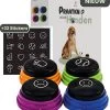 MoreCore® Praatknop Hond – Honden Speelgoed – Dogbuttons – Honden Training – 32 Unieke Stickers – Laat Uw Hond Spreken -Huisdier Speelgoed Winkel 1108x1200
