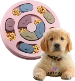 Joyha Rose Honden Puzzel Met Gratis Souveniertje | Handkam | Speeltjes | Puppy | Intelligentie Speelgoed | Puppyspeelgoed | Anti Schrok | Interactieve Speelgoed | Langzame Voerbak | Dog Puzzle