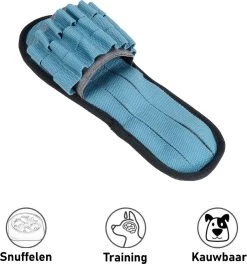 Snuffelmat Hond Kat Honden Speelgoed Puppy Speelgoed Katten Speeltjes – Snuffelmatten Voor Honden En Katten Intelligentie – Hersenwerk – Speelmat – Konijnen – Training – Speeltjes – Trainingsmat – Anti-Schrok – Snuffelkleed – Slipper Blauw