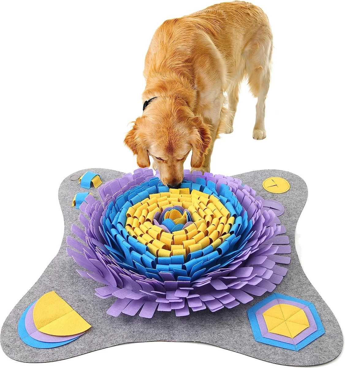 Snuifdeken Voor Honden, Slim Speelgoed, Trainingsmat Voor Huisdieren, Honden, Katten, Met 4 Zuignappen, 64 X 64 Cm 3 Snuifdeken Voor Honden, Slim Speelgoed, Trainingsmat Voor Huisdieren, Honden, Katten, Met 4 Zuignappen, 64 X 64 Cm