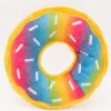 Zippy Paws ZP1023 Jumbo Donutz – Rainbow – Speelgoed Voor Dieren – Honden Speelgoed – Honden Knuffel – Honden Speeltje – Honden Speelgoed Knuffel – Hondenspeelgoed Piep – Hondenspeelgoed Bijten