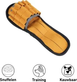 Snuffelmat Hond Kat Honden Speelgoed Puppy Speelgoed Katten Speeltjes – Snuffelmatten Voor Honden En Katten Intelligentie – Hersenwerk – Speelmat – Konijnen – Training – Speeltjes – Trainingsmat – Anti-Schrok – Snuffelkleed – Slipper Oranje