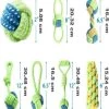 Honden Speeltjes – Honden Speelgoed – Speeltouw – Trektouw – 100% Katoen – 7 Stuks – Groen, Blauw -Huisdier Speelgoed Winkel 1144x1200