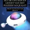 Ufo Huisdier Draaitafel – Catching Training – Slimme Speelgoed – Vervangbare Veer Interactieve Cat Toy – Smart Teaser – Automatische Veer – Teaser – Kat Speelgoed – Elektrische Speelbal – Slimme Interactieve Zelfrollende Bal – Speelgoed Voor Katten