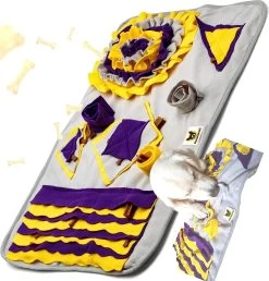 Snuffeltapijt Voor Honden, 70 X 50 Cm, Snuffelmat Bevordert Intelligentie, Reukgevoel, Intelligent Speelgoed, Snuffeldeken Om Bezig Te Houden, Snuffelgras Om Lekkernijen Te Verbergen