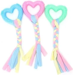 Erg Leuk Honden Speelgoed, Maar Liefst 3 Stuks! Het Hart Is Van TPR Milieu Vrij Materiaal, Zacht, Slijtvast En Bijtvast. Het Speelgoed Is Niet Giftig En Onschadelijk. Het Helpt Om De Tanden Schoon Te Maken. Voor Uw Eigen Hond Of Bestel Een Cadeau