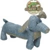 Country Dog Tiny Buddy – Honden Speelgoed – Honden Speeltje Met Piepgeluid – Honden Knuffel Gemaakt Van Duurzame Materialen – Dubbel Gestikt – Extra Lagen – Met Krakende Vulling – Voor Trek Spelletjes Of Apporteren – Grijs/Blauw – 31x16cm -Huisdier Speelgoed Winkel 1175x1200