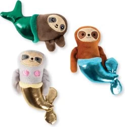 Petshop By Fringe Studio 289438 Set Mersloths – Speelgoed Voor Dieren – Honden Speelgoed – Honden Knuffel – Honden Speeltje – Honden Speelgoed Knuffel – Hondenspeelgoed Piep – Hondenspeelgoed Bijten