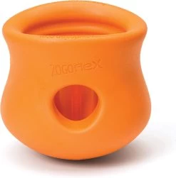 West Paw Toppl Zogoflex – Uitdagend En Sterk Speelgoed Voor Honden – Slowfeeder – Vulbaar Met Voer Of Snacks – Kleur: Oranje, Maat: Extra Large