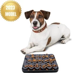 Rivérra Siliconen Snuffelmat Hond En Kat – Likmat – Speelgoed Intelligentie – Vaatwasserbestendig – Zwart