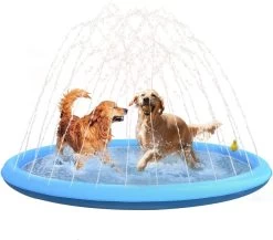Splash Sprinkler Pad Voor Honden – 170 Cm, Honden, Huisdieren, Zwembad, Badkuip, 2022, Nieuwe Huisdieren, Zomer, Achtertuin, Speelset En Water Speelgoed, Cadeau Voor Honden (170 Cm)