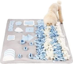 Snuffelmat Hond – Likmat Hond – Honden Speelgoed Intelligentie – Anti Schrokbak Hond – Honden Speeltjes – 100cmx100cm