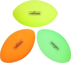 Nobleza Hondenbal – Honden Speelgoed – Rugbybal – Hondenspeeltjes – Hondenspeelgoed – Honden Bal – Glow-in-the-dark – Set Van 3