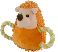 Fuzzle Egel Pull Me – Knuffel – Knuffels Hond – Speelgoed Hond – Hondenknuffel – Knuffels Dieren – Speelgoed Voor Hond – Zacht – Met Pieper – Met Flowtouw Armpjes – Oranje