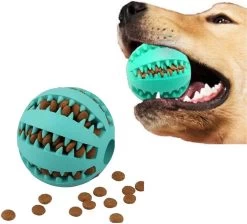 Voerbal Hond – 5cm – Snackbal Hond – Hondenbal Voor Gezonder Tandvlees – Dentasticks Honden – Honden Speelgoed – Speelgoed Voor Honden – 5cm – Hondenballetjes Klein – Hondenbal Rubber – Snackbal Rubber
