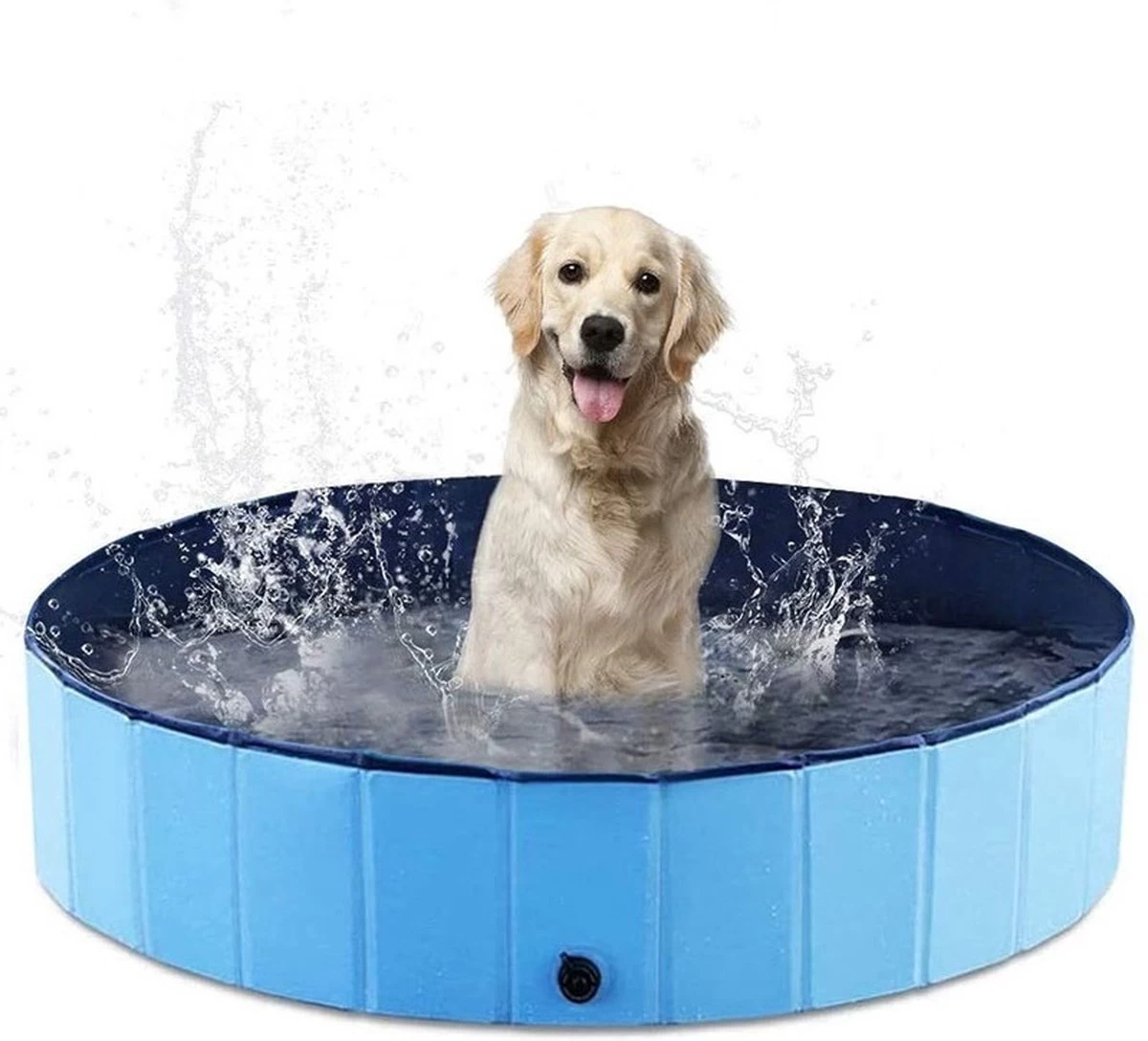Dutchwide Ø 120cm Hondenzwembad – Rond – Anti Slip – Honden – Bad – Water – Speelgoed – Fontein – Buiten – Hond – Zwembad 3 Dutchwide Ø 120cm Hondenzwembad – Rond – Anti Slip – Honden – Bad – Water – Speelgoed – Fontein – Buiten – Hond – Zwembad
