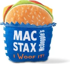 Petshop By Fringe Studio 289738 McDoggles Mac Stax – Speelgoed Voor Dieren – Honden Speelgoed – Honden Knuffel – Honden Speeltje – Honden Speelgoed Knuffel – Hondenspeelgoed Piep – Hondenspeelgoed Bijten