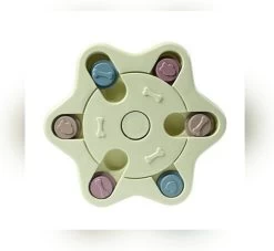 Honden Speelgoed Honden Puzzel Huisdier Speelgoed Hond Gourmet Draaitafel Eten Anti-verstikking Eetgerei Hondenkom Benodigdheden (Groen)