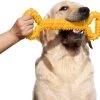 Duurzame Hond Kauwspeelgoed 13 Inch Bone Shape Puppy Kauwspeelgoed Met Convex Ontwerp Sterke Knuffel Speelgoed Voor Agressieve Chewers Medium En Grote Honden Tandenreiniging