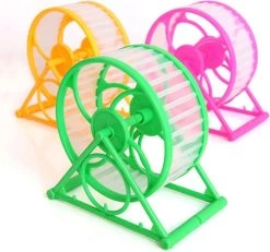 Hamster Loopwiel – Hamsterwiel – Hamsterrad – Hamstermolen – Knaagdier Speelgoed – Trainingsmolen Voor Knaagdieren – 14 Centimeter