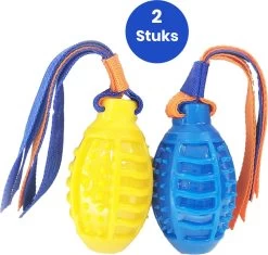 Leashr Honden Speelgoed – Bal Aan Touw – 2 Stuks – Lint – Kauwspeelgoed – Koord – Apporteer – Trek – Hond En Puppy