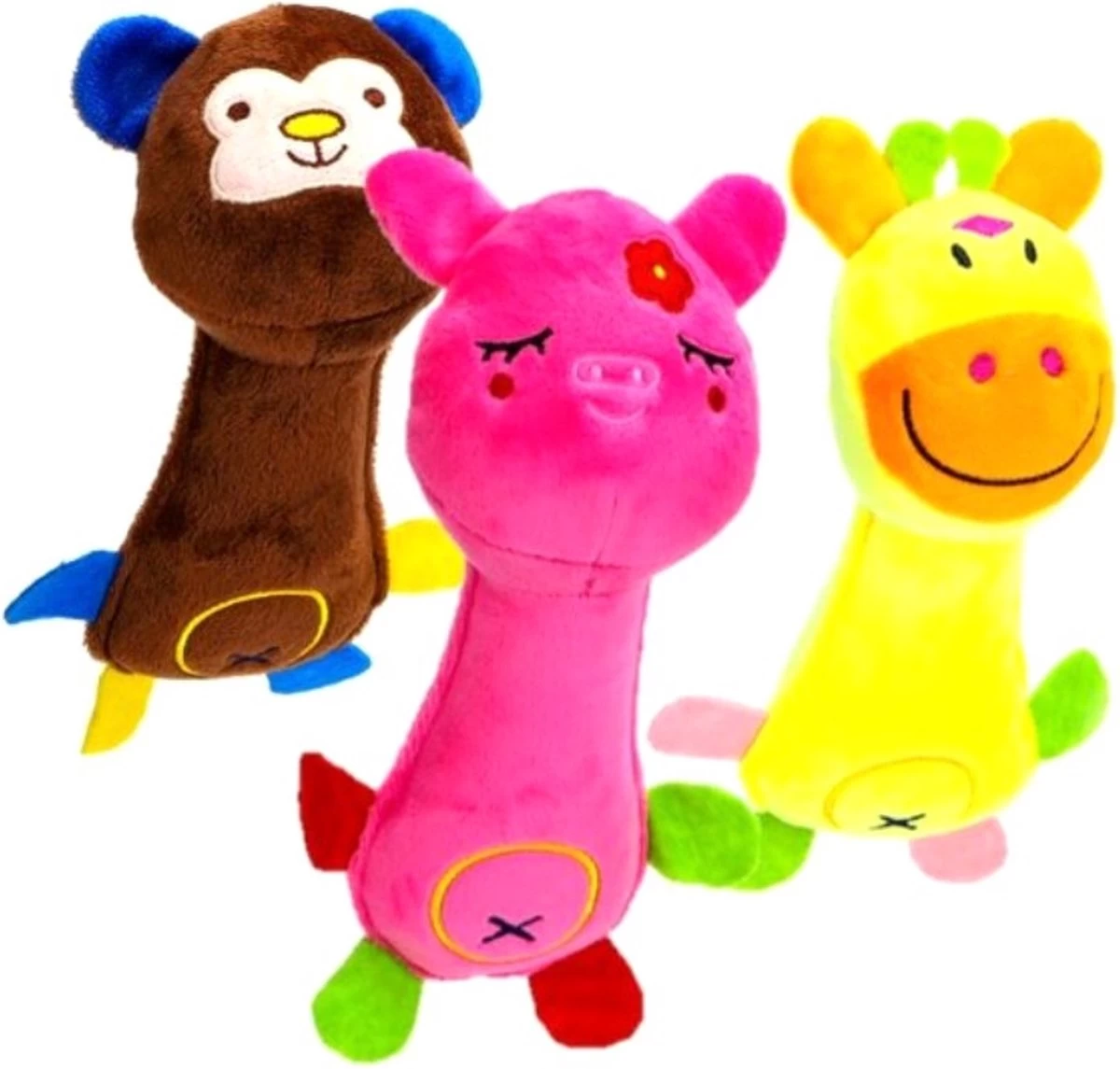 Nobleza Piepspeelgoed – Pluche Speelgoed – 3 Stuks – Knuffel Voor Hond – Pluche Hondenknuffel 3 Nobleza Piepspeelgoed – Pluche Speelgoed – 3 Stuks – Knuffel Voor Hond – Pluche Hondenknuffel