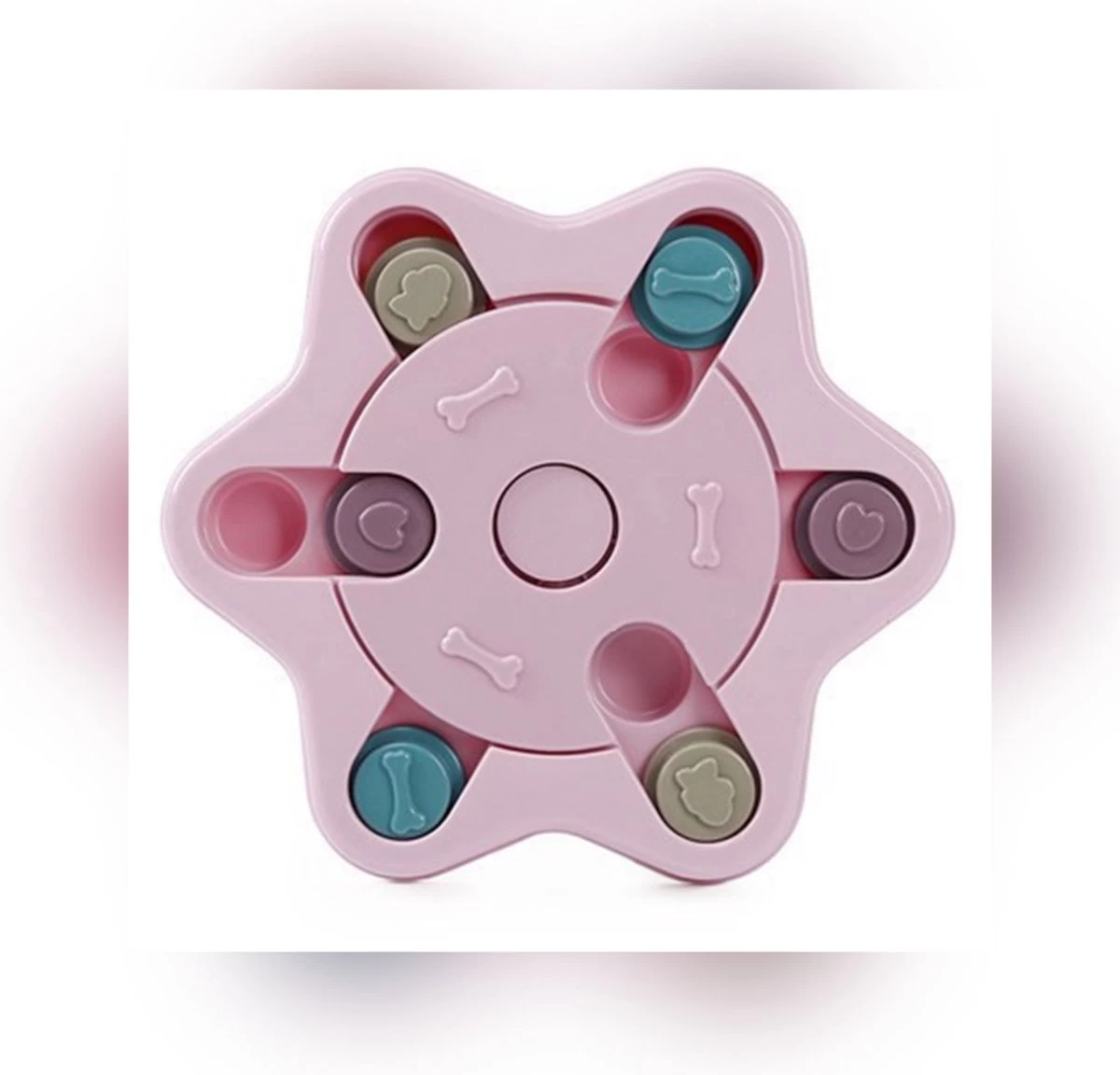 Honden Speelgoed Honden Puzzel Huisdier Speelgoed Hond Gourmet Draaitafel Eten Anti-verstikking Eetgerei Hondenkom Benodigdheden (Roze) 3 Honden Speelgoed Honden Puzzel Huisdier Speelgoed Hond Gourmet Draaitafel Eten Anti-verstikking Eetgerei Hondenkom Benodigdheden (Roze)