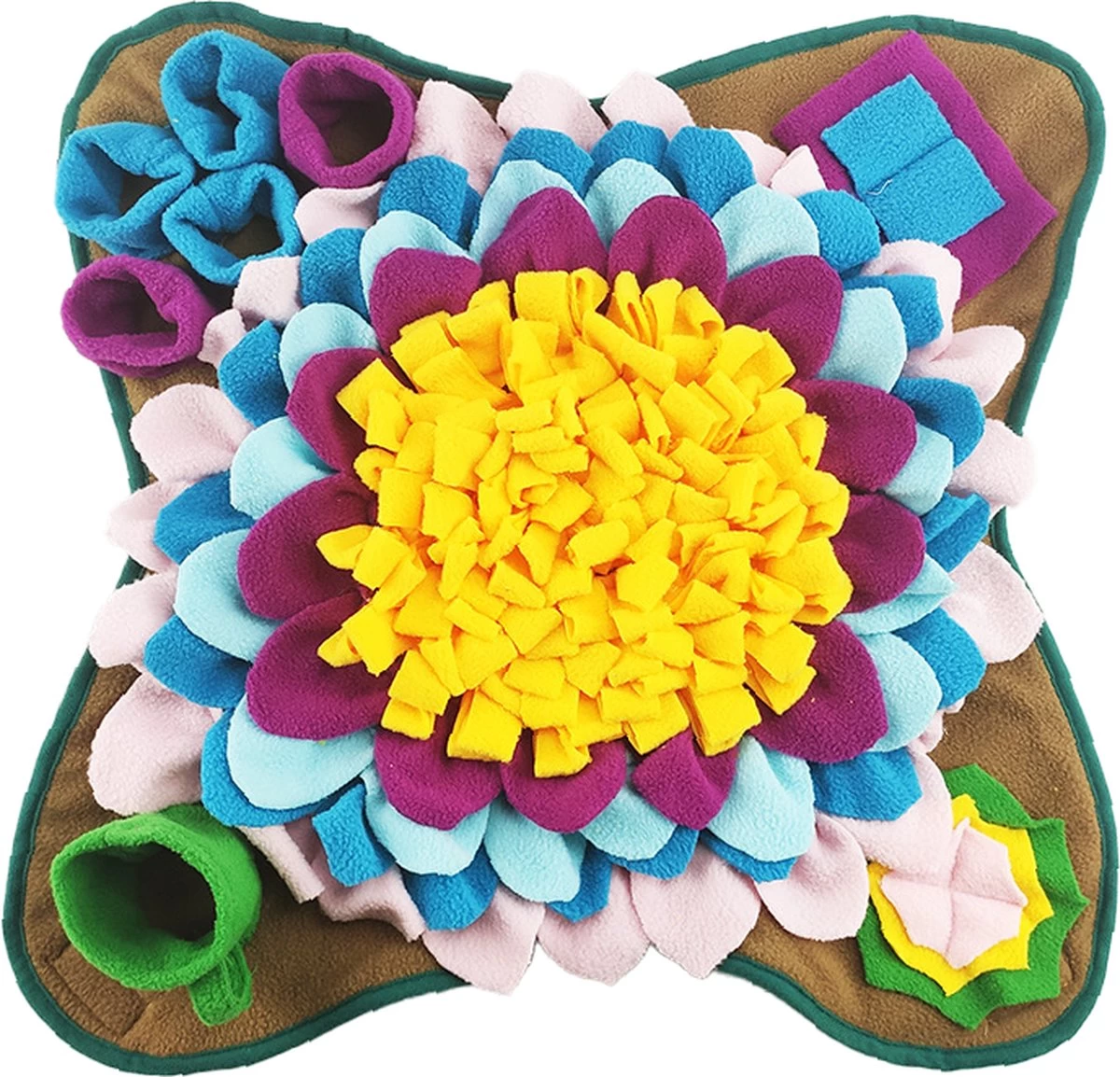 Snuffelmat – Hond – Speelgoed – 50 Cm – Antischrok – Intelligentie – Hondenspeelgoed – Kat – Slow Feeder – Voerbak 3 Snuffelmat – Hond – Speelgoed – 50 Cm – Antischrok – Intelligentie – Hondenspeelgoed – Kat – Slow Feeder – Voerbak