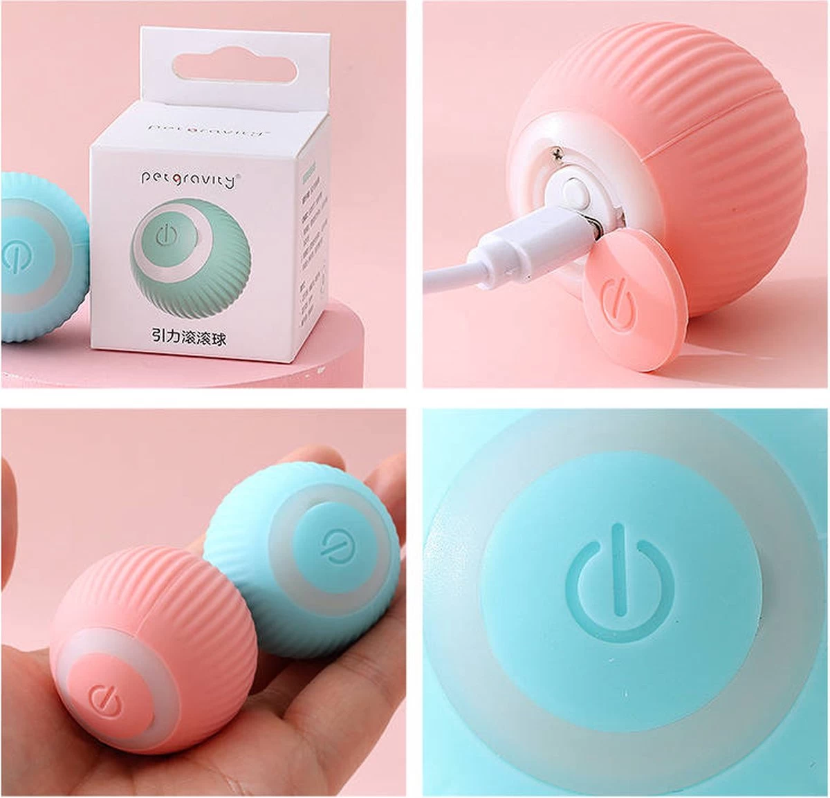 Katten Speelgoed – Interactieve Bal – Automatisch Rollend 3 Katten Speelgoed – Interactieve Bal – Automatisch Rollend