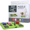Eat Slow Live Longer Puzzel Rectangle – Intelligentie Speelgoed Voor Honden – Interactief Hondenspeelgoed – Uitdagende Hondenpuzzel – Gerecyclede Materialen – Te Vullen Met Snacks – 25x26x5 Cm – Groen -Huisdier Speelgoed Winkel 1200x1167 1