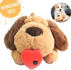 Knuffel Met Hartslag 2023 Voor Puppy’s – Zacht Speelgoed – Hondenknuffel Met Hartslag – Wonderknuffel Snuggle Puppy – Knuffel Hond