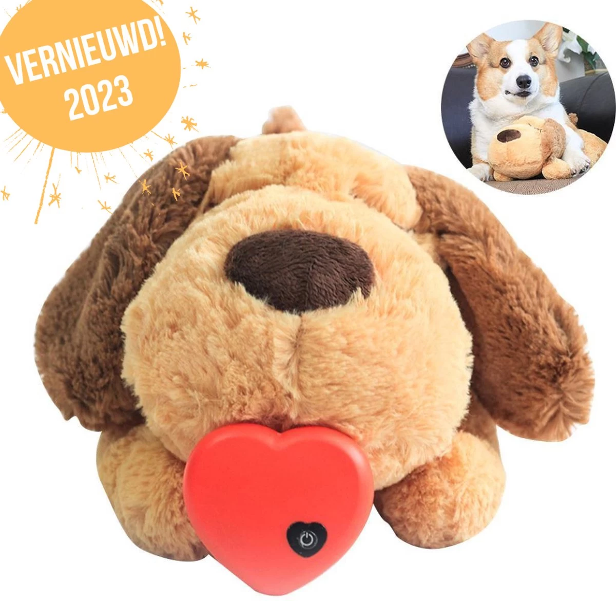 Knuffel Met Hartslag 2023 Voor Puppy’s – Zacht Speelgoed – Hondenknuffel Met Hartslag – Wonderknuffel Snuggle Puppy – Knuffel Hond 3 Knuffel Met Hartslag 2023 Voor Puppy’s – Zacht Speelgoed – Hondenknuffel Met Hartslag – Wonderknuffel Snuggle Puppy – Knuffel Hond