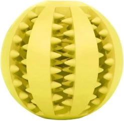 Pecute® Hondenspeelbal – Snackbal Hond – Kauwspeelgoed Hond – Speelgoed Intelligentie – Hondenspeelgoed – Geel