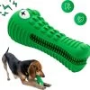 Dutchwide Tandenborstel Hond Melk Geur Smaak En Piep Honden Speelgoed Dog Toy – Krokodil Groen -Huisdier Speelgoed Winkel 1200x1175 1