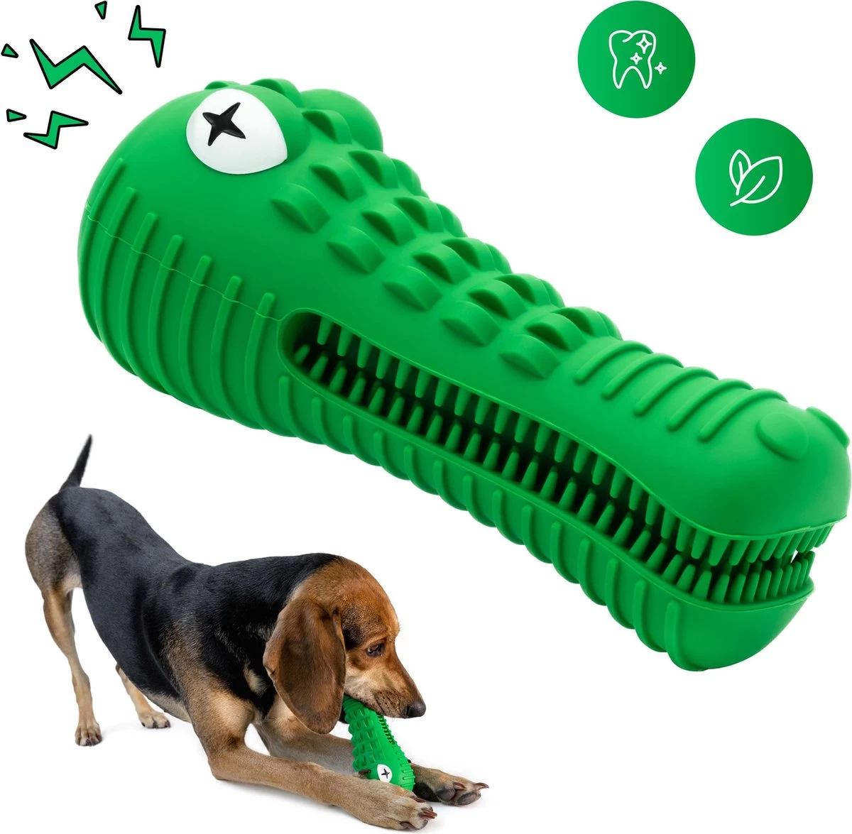 Dutchwide Tandenborstel Hond Melk Geur Smaak En Piep Honden Speelgoed Dog Toy – Krokodil Groen 3 Dutchwide Tandenborstel Hond Melk Geur Smaak En Piep Honden Speelgoed Dog Toy – Krokodil Groen