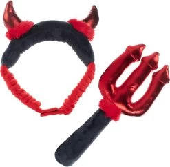 Petshop By Fringe Studio – 638010 – Set Cute Lil Devil – Halloween – Hondenspeelgoed – Speelgoed Hond – Verjaardag Hond – Knuffel Hond – Honden Speelgoed – Hondenspeeltje – Pluche Speelgoed Hond – Pluche Hondenspeelgoed