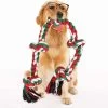RIO Direct Hondentouw Speelgoed Voor Sterke Grote Honden, XXL 36 Inch Stevige 5-knopen Touw Sleeptouw Voor Agressieve Kauwers, Interactieve Sleeptouw Touw Kauwen Trainingsspeelgoed Voor Grote Rassen Honden Tanden Schoonmaken -Huisdier Speelgoed Winkel 1200x1176