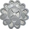 Hondenpuzzel Rond | Grijs Wit | 25 X 25 Cm | Honden Speelgoed | Intelligentie Hond | Geheugentrainer | Anti Schrok | Slow Feeder