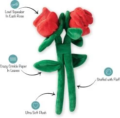 Petshop By Fringe Studio 289687 2 Roses Set – Speelgoed Voor Dieren – Honden Speelgoed – Honden Knuffel – Honden Speeltje – Honden Speelgoed Knuffel – Hondenspeelgoed Piep – Hondenspeelgoed Bijten