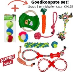 (Goedkoopste) Honden Speelgoed – 10-delig Honden En Katten Speelgoed – Honden Kauw Speelgoed – Huisdieren Speelgoed – Voor Puppy’s En Middelgrote Honden En Katten – Hondenspeelgoed