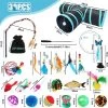 JOTOL 39pcs Kattenspeelgoed,Cat Interactive Wand Toy Set,Kattenspeelgoed Set Voor Indoor Katten Set Met Kattentunnels,Ballen,Veerspeelgoed,Pluche Speelgoed,Speelgoedmuizen Voor Indoor Katten Kitten -Huisdier Speelgoed Winkel 1200x1197 2