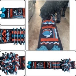 Snuffelmat Voor Honden En Katten. Snuffelmat Maat XL In De Kleuren Antraciet, Roestbruin, Petrol, Offwhite. Hersenwerk Voor Honden. MadeByShuko. Snuffelkleed-Speelkleed – Voerkleed – Hondenpuzzel – Voerpuzzel – Slowfeeder – Intelligentie Speelgoed