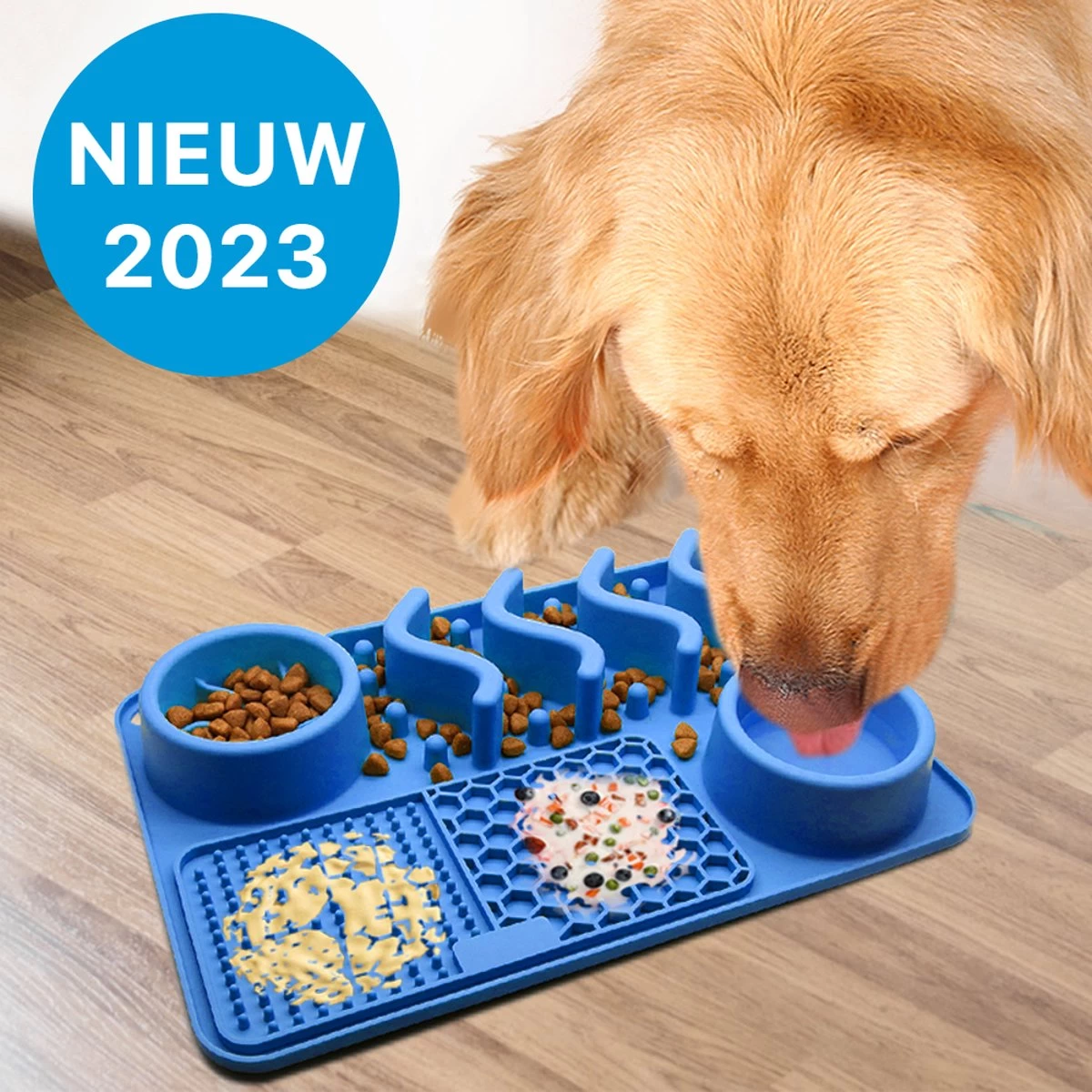 FURTASTIC® Multifunctionele Snuffelmat Hond 4-in-1 – 31x21cm – Likmat Hond – Siliconen Snuffelmat – Anti Schrokbak Hond En Kat – Slow Feeder – Voerbak Hond – Drinkbak Hond – Honden Speelgoed – Puppy Speelgoed – Blauw 3 FURTASTIC® Multifunctionele Snuffelmat Hond 4-in-1 – 31x21cm – Likmat Hond – Siliconen Snuffelmat – Anti Schrokbak Hond En Kat – Slow Feeder – Voerbak Hond – Drinkbak Hond – Honden Speelgoed – Puppy Speelgoed – Blauw
