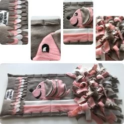 Snuffelmat Voor Honden En Katten. Snuffelmat Maat S In De Kleuren Taupe, Okergeel, Oranje. Hersenwerk Voor Huisdieren. MadeByShuko. Snuffelkleed – Speelkleed – Voerkleed – Hondenpuzzel – Voerpuzzel – Slowfeeder – Intelligentie Speelgoed Voor Honden