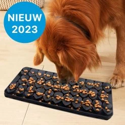 FURTASTIC® Snuffelmat Hond – Siliconen Snuffelmat En Likmat 2-in-1 – 31x18cm – Honden Speelgoed Intelligentie – Duurzaam – BPA-vrij – Vaatwasserbestendig – Likmat Hond – Slowfeeder Hond – Puppy Speelgoed – Denkspel Hond – Zwart