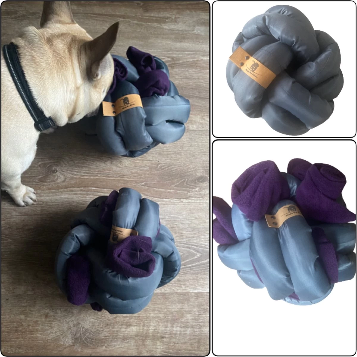 Snuffelbal Voor Honden In De Kleuren Antraciet En Aubergine. Maat 1. Hersenwerk Voor Honden. MadeByShuko. Snuffelbal – Knoopbal – Speelbal – Snuffelmat – Brainwork For Dogs – Hondenpuzzel – Slow Feeder – Snuffle Ball – Honden Intelligentie Speelgoed 3 Snuffelbal Voor Honden In De Kleuren Antraciet En Aubergine. Maat 1. Hersenwerk Voor Honden. MadeByShuko. Snuffelbal – Knoopbal – Speelbal – Snuffelmat – Brainwork For Dogs – Hondenpuzzel – Slow Feeder – Snuffle Ball – Honden Intelligentie Speelgoed
