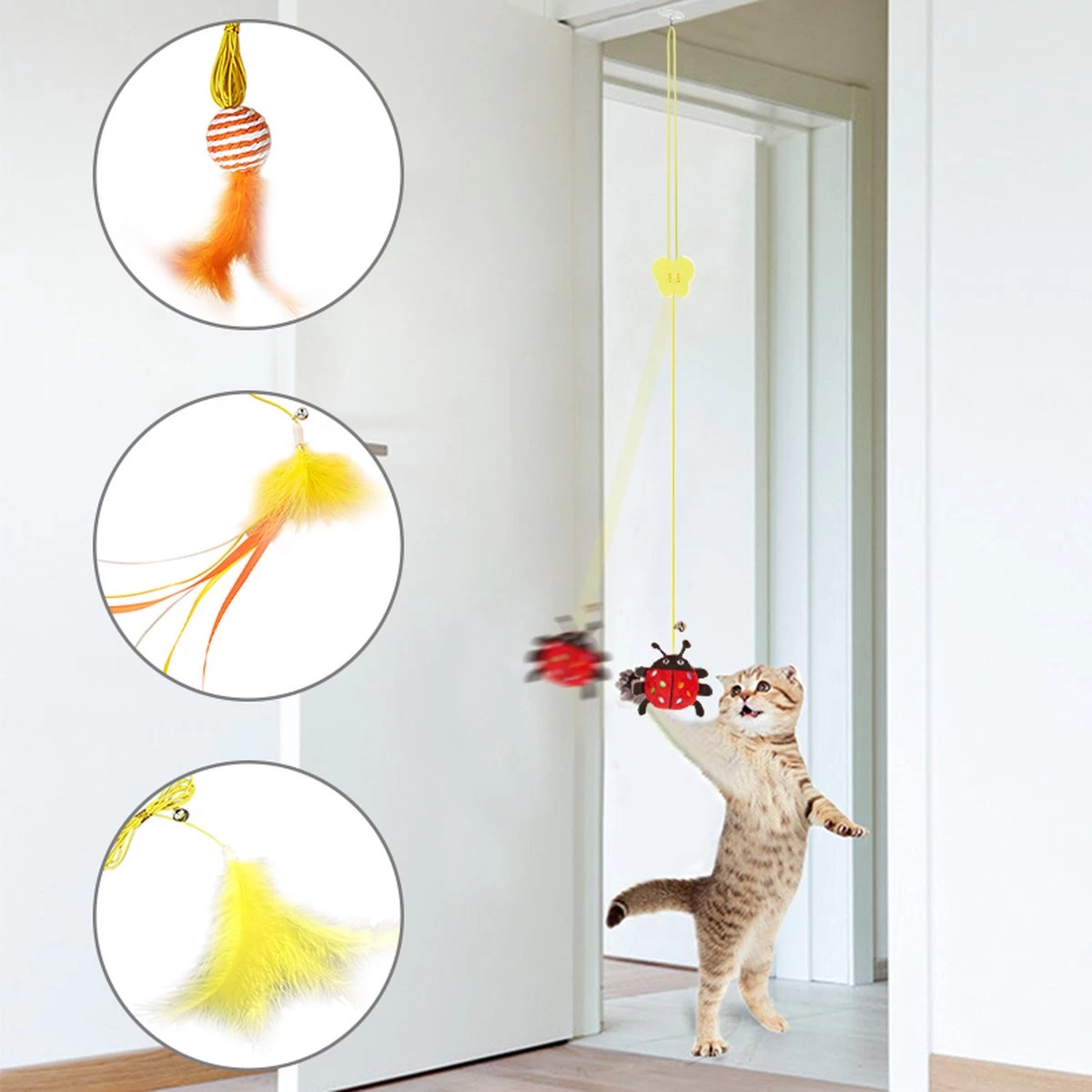 Kattenspeeltje Interactieve Cat Toy Opknoping Simulatie Kat Speelgoed Grappige Self-Hey Interactieve Speelgoed Voor Katje Spelen Teaser Wand Speelgoed Kat Levert Interactieve Cat Toy Opknoping Simulatie Kat Speelgoed Grappig Self-Hey Interactief 3 Kattenspeeltje Interactieve Cat Toy Opknoping Simulatie Kat Speelgoed Grappige Self-Hey Interactieve Speelgoed Voor Katje Spelen Teaser Wand Speelgoed Kat Levert Interactieve Cat Toy Opknoping Simulatie Kat Speelgoed Grappig Self-Hey Interactief